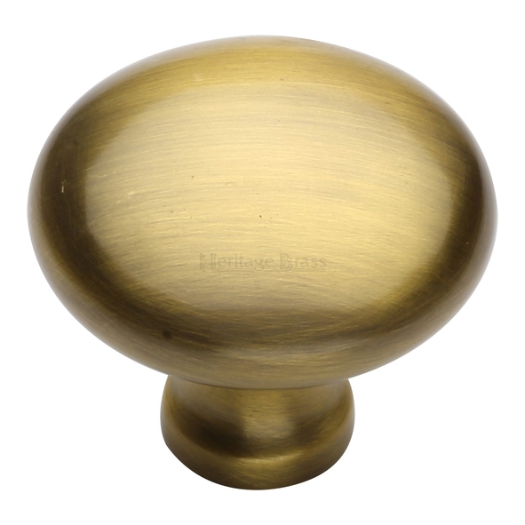C113 38-AT • 38 x 16 x 32mm • Antique Brass • Heritage Brass Bun Cabinet Knob